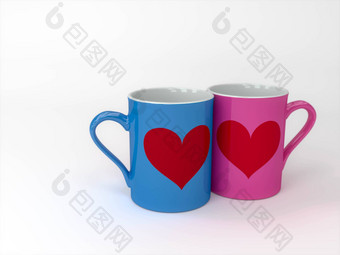 夫妇杯子爱夫妇咖啡杯常规心电图呈现插图