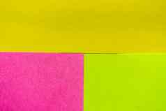 黄色的绿色粉红色的纸模式安排背景