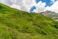 神奇的徒步旅行lechquellen山福拉尔贝格州奥地利