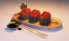 寿司食物日本风格呈现