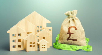 住宅房子英国英镑英镑钱袋财产真正的房地产估值抵押贷款贷款购买公平价格城市市政预算计算建设修复费用
