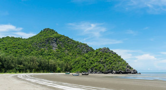 岩石<strong>石头山</strong>山山 姆phraya海滩巴蜀府基里