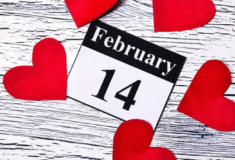 2月情人节一天心红色的纸