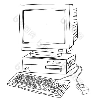 电脑桌面可爱的行艺术插图