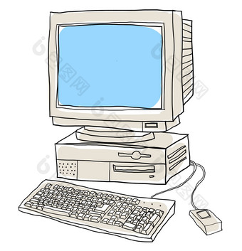 电脑桌面可爱的艺术插图
