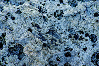 火山岩石特写镜头表面