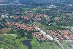 空中景观视图住房地产泰国
