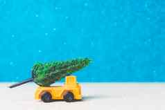 圣诞节树微型车圣诞节季节庆祝活动