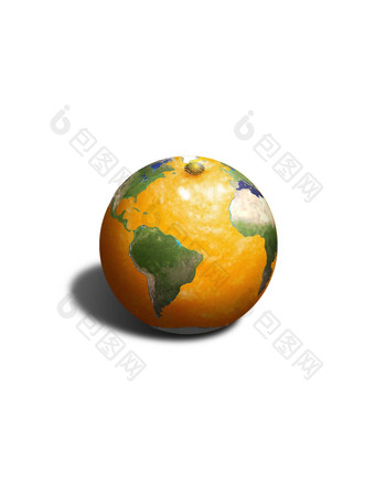 橙色地球