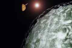 土星的terraformed月亮