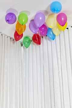 集团五彩缤纷的氦聚会，派对气球