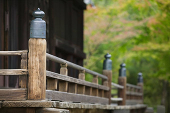 日本《京都议定书》忍者寺寺庙建筑细节特写镜头