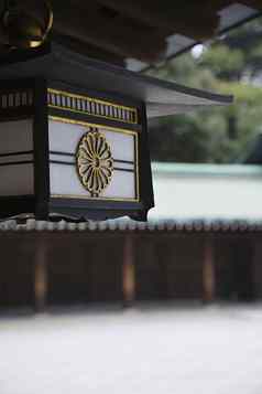 灯笼挂屋檐明治神社