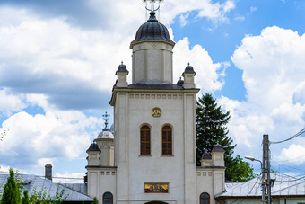 外观鸟修道院正统的教堂建筑德泰