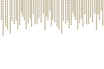 金珠花冠装饰假期事件背景现实的图形插图黄金链装饰