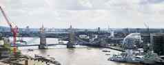 塔桥河泰晤士河城市景观伦敦英格兰