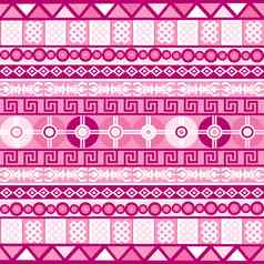 粉红色的背景少数民族部落图案