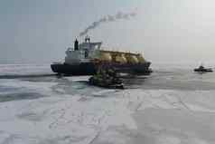 拖液化气体油轮运输碳氢化合物海