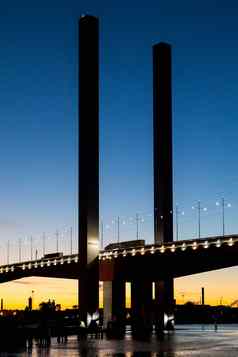 博尔特桥黄昏墨尔本澳大利亚
