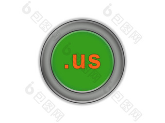 散装绿色按钮指定域美国白色回来