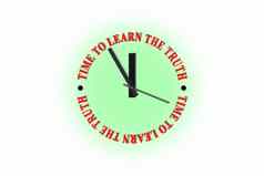 时钟单词时间学习真理时钟
