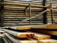 建设木房子木板墙建筑材料