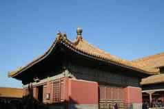 北京中国11月古老的皇家宫殿