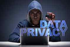 数据隐私概念黑客偷个人信息