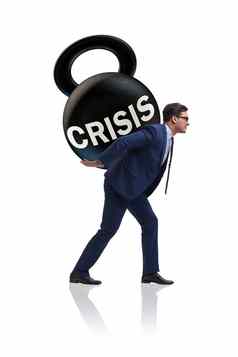 业务概念危机经济衰退