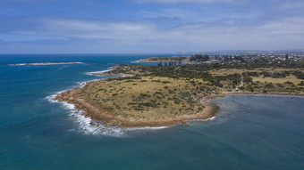 空中视图伟大的澳大利亚湾区域南澳大利亚澳大利亚