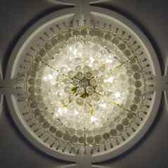 水晶球吊灯装饰天花板墙设计