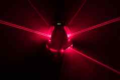 激光水平工具红色的光梁