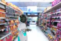 机器人超市人工情报技术商店