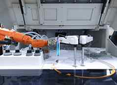 机器人医疗实验室机械手臂持有测试管
