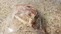 冻牛肉肉塑料袋计数器