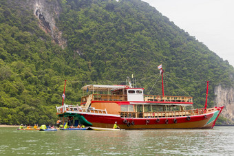 船旅行泰国在香港岛潘俄罗斯湾
