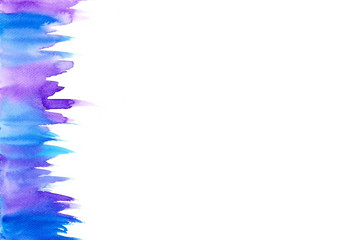 框架蓝色的紫色的一笔纹理背景摘要水彩手绘画插图高决议设计卡封面打印网络