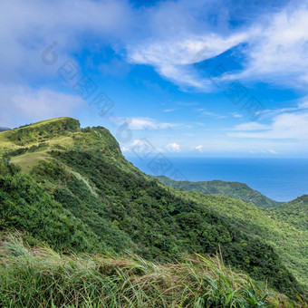 美丽的草原草原桃园谷caoling山