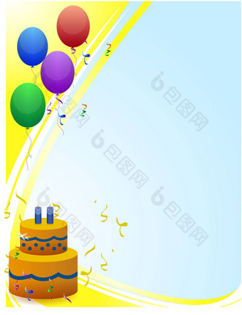 快乐生日卡气球射线光生日中国