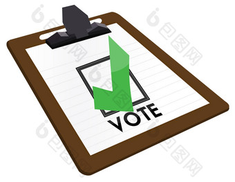 剪贴板复选框绿色选择目录词投票