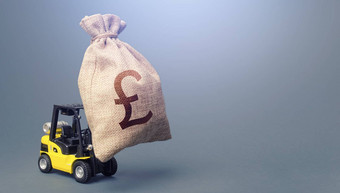 叉车携带英国英镑英镑钱袋最强的金融援助业务支持刺激经济<strong>补贴</strong>软贷款应对危机预算借款资本市场