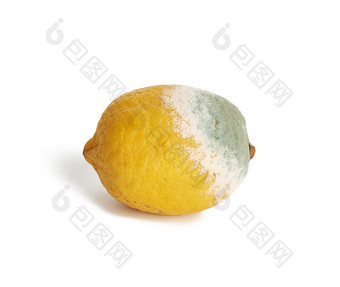 黄色的柠檬<strong>模具</strong>白色背景前视图