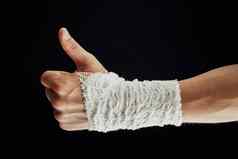 手腕包装疗愈绷带拇指