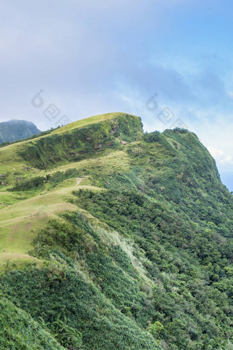 美丽的草原草原桃园谷caoling山