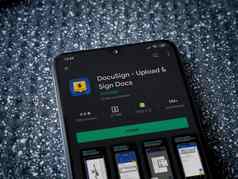docusign应用程序玩商店页面显示黑色的移动