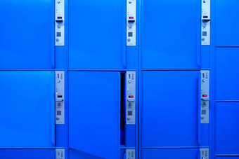 蓝色的数字储物柜大小形状颜色其他