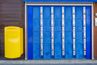 蓝色的数字储物柜大小形状颜色其他