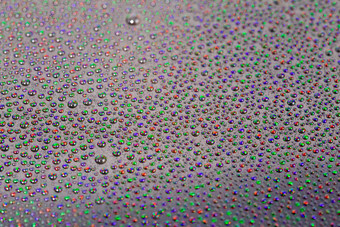 小水滴表面手机hydriphobic涂层玻璃屏幕