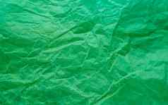 弄皱的纸纹理绿色纹理皱巴巴的纸皱巴巴的纸皱纹纸