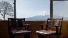 视图富士富士山窗口湖河口湖